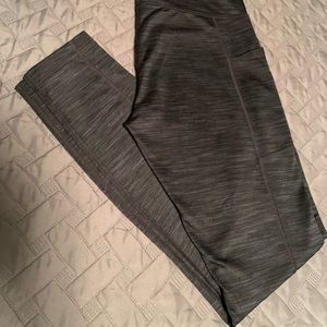 Lined leggings in black heather